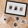 image:imageAmericanflat 7x12 Picture Frame with 3 Openings for 2x3 InstantPrint Photos  Black Mini Picture Frames for Tabletop and Wall Display with ShatterResistant Glass
