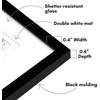 image:imageAmericanflat 7x12 Picture Frame with 3 Openings for 2x3 InstantPrint Photos  Black Mini Picture Frames for Tabletop and Wall Display with ShatterResistant Glass