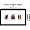 image:imageAmericanflat 7x12 Picture Frame with 3 Openings for 2x3 InstantPrint Photos  Black Mini Picture Frames for Tabletop and Wall Display with ShatterResistant Glass