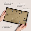 image:imageAmericanflat 7x12 Picture Frame with 3 Openings for 2x3 InstantPrint Photos  Black Mini Picture Frames for Tabletop and Wall Display with ShatterResistant Glass