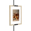 image:imageAmericanflat 18 Picture Frame Stand  Wall Mounted Frame Stand  Artwork and Photo Easel with Adaptive Clamps for Different Frame Profiles  Ideal for 12x18 Frame  BlackBlack