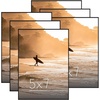 image:imageAmericanflat 5x7 Picture Frame 6Pack  Black  Frontloading design Shatterresistant glass fits photos posters and art