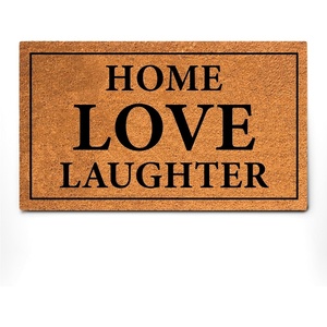 image:imageCoco Coir Door Mat with Heavy Duty Backing Welcome Doormat 175x30 Size Easy to Clean Entry Mat Beautiful Color and Sizing for Outdoor and Indoor uses Home DcorHome Love Laughter