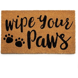 image:imageCoco Coir Door Mat with Heavy Duty Backing Welcome Doormat 175x30 Size Easy to Clean Entry Mat Beautiful Color and Sizing for Outdoor and Indoor uses Home DcorWipe Your Paws